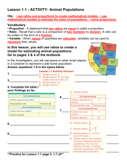 Lesson 1.1 - ACTIVITY: Animal Populations