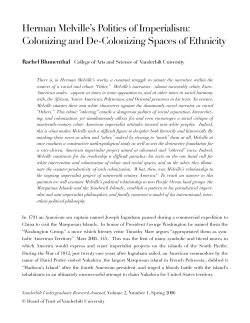 Herman Melville`s Politics of Imperialism