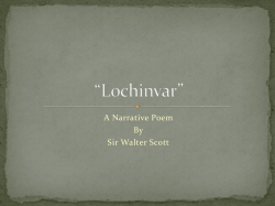 A Narrative Poem By Sir Walter Scott