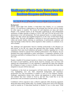 1 Background Human capital flight from Zambia, or brain
