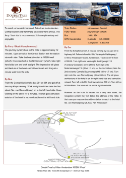 Directions to the Hotel  - DoubleTree