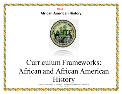 African and African American History