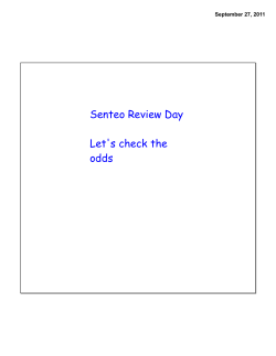 Senteo Review Day Let`s check the odds