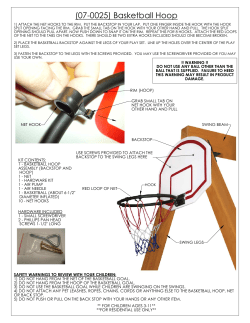 07-0025 Basketball Hoop Instruc