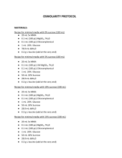 osmolarity protocol