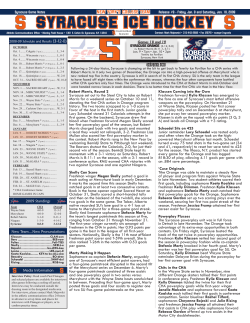 SYRACUSE ICE HOCKEY - Syracuse University Athletics