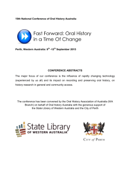 2015 Conference Abstracts