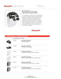 Honeywell Turboshield - Honeywell Safety Products