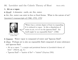 06. Lavoisier and the Caloric Theory of Heat