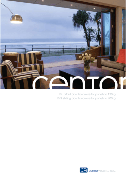 E4 Bifold door Hardware For Panels To 120kg E4S Sliding