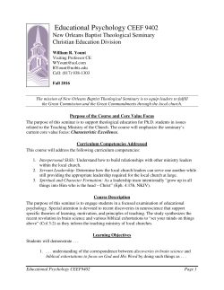 Educational Psychology