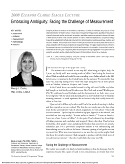 Embracing Ambiguity: Facing the Challenge of Measurement