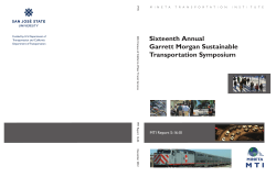 sixteenth annual garrett morgan sustainable transportation symposium