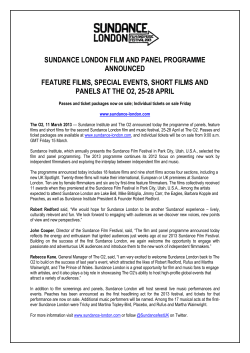 sundance london film and panel programme