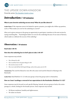 THE UPSIDE DOWN KINGDOM