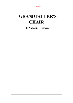 THE WHOLE HISTORY OF GRANDFATHER`S CHAIR