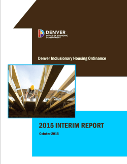 Inclusionary Housing Ordinance (IHO)
