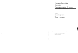 Human Evolution through Developmental Change