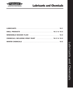 Lubricants and Chemicals