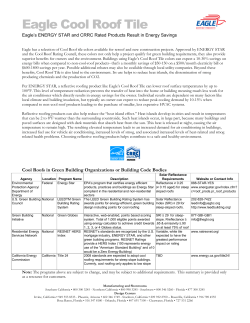 Eagle Cool Roof Tile