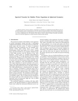Spectral Viscosity for Shallow Water Equations in Spherical Geometry