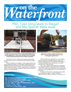 PSD, Town bring sewer to Baygall and Mid