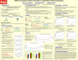 Effects of semantic context on heuristic vs. algorithmic sentence