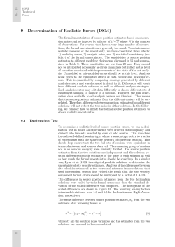 9 Determination of Realistic Errors (DSM)