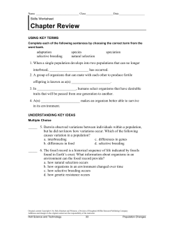 Chapter Review