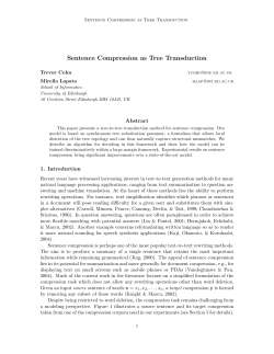 Sentence Compression as Tree Transduction