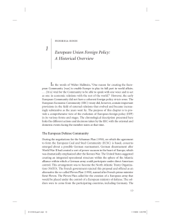 European Union Foreign Policy: A Historical Overview