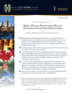 Rights of Passage - CD Howe Institute