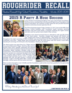 2015 R PaRty a Huge SucceSS