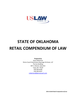 state of oklahoma retail compendium of law