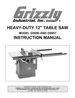 HEAVY-DUTY 12 TABLE SAW