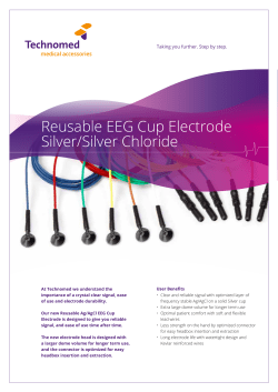 Datasheet Reusable Silver/Silver Chloride (Ag/AgCl) Cup electrode