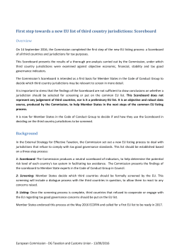 Scoreboard - European Commission