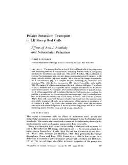 Passive Potassium Transport in LK Sheep Red