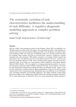 The systematic variation of task characteristics facilitates the