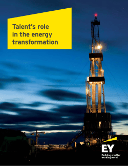 Talent`s role in the energy transformation