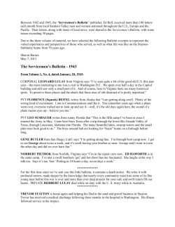 The Servicemen`s Bulletin - 1943