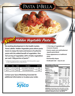 Hidden Vegetable Pasta