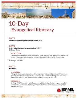 10-Day - Israel Advantage Tours, Inc.