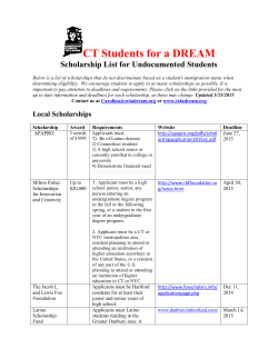 CT Students for a Dream Scholarships
