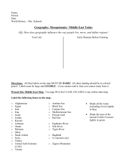 Geography: Mesopotamia / Middle East Today