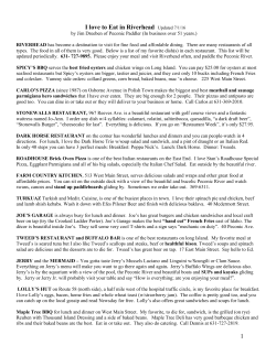 I love to Eat in Riverhead Updated 7/1/16