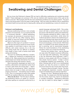 Swallowing and Dental Challenges