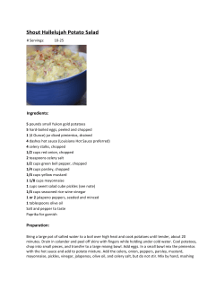 Shout Hallelujah Potato Salad