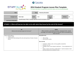 Unit 9 - Concordia Language Villages