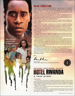 Hotel Rwanda Brochure - Amnesty International